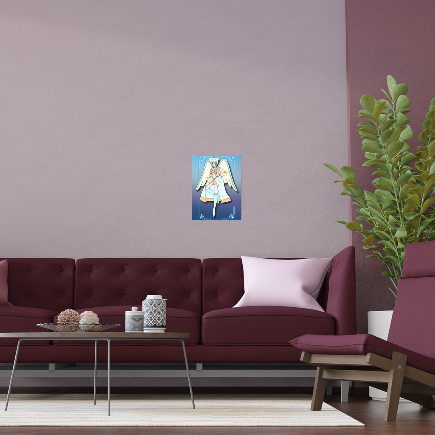 Space Warrior Saint Peter Indoor and Outdoor Silk Posters