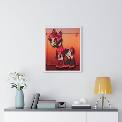 Pony Alastor Vertical Framed Poster