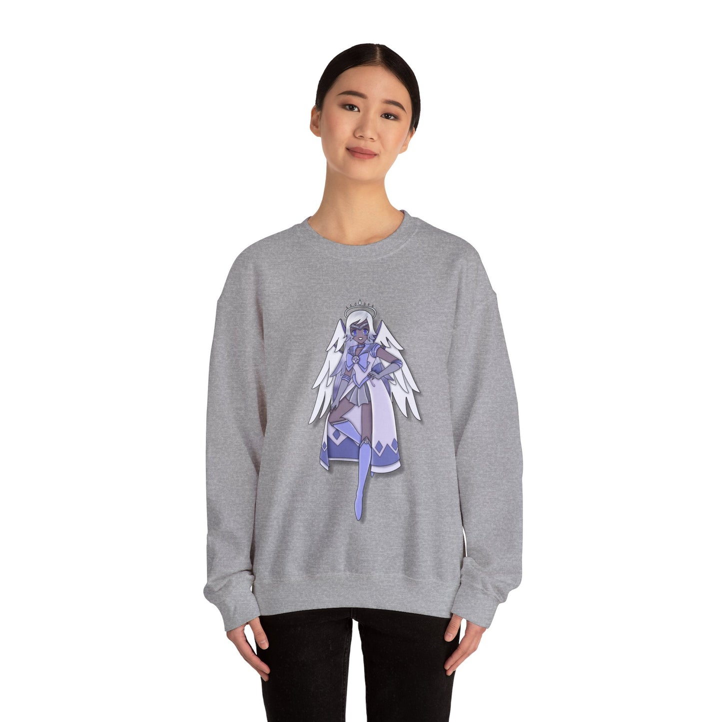 Space Warrior Emily Heavy Blend™ Crewneck Sweatshirt