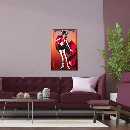 Space Warrior Husk Indoor and Outdoor Silk Posters