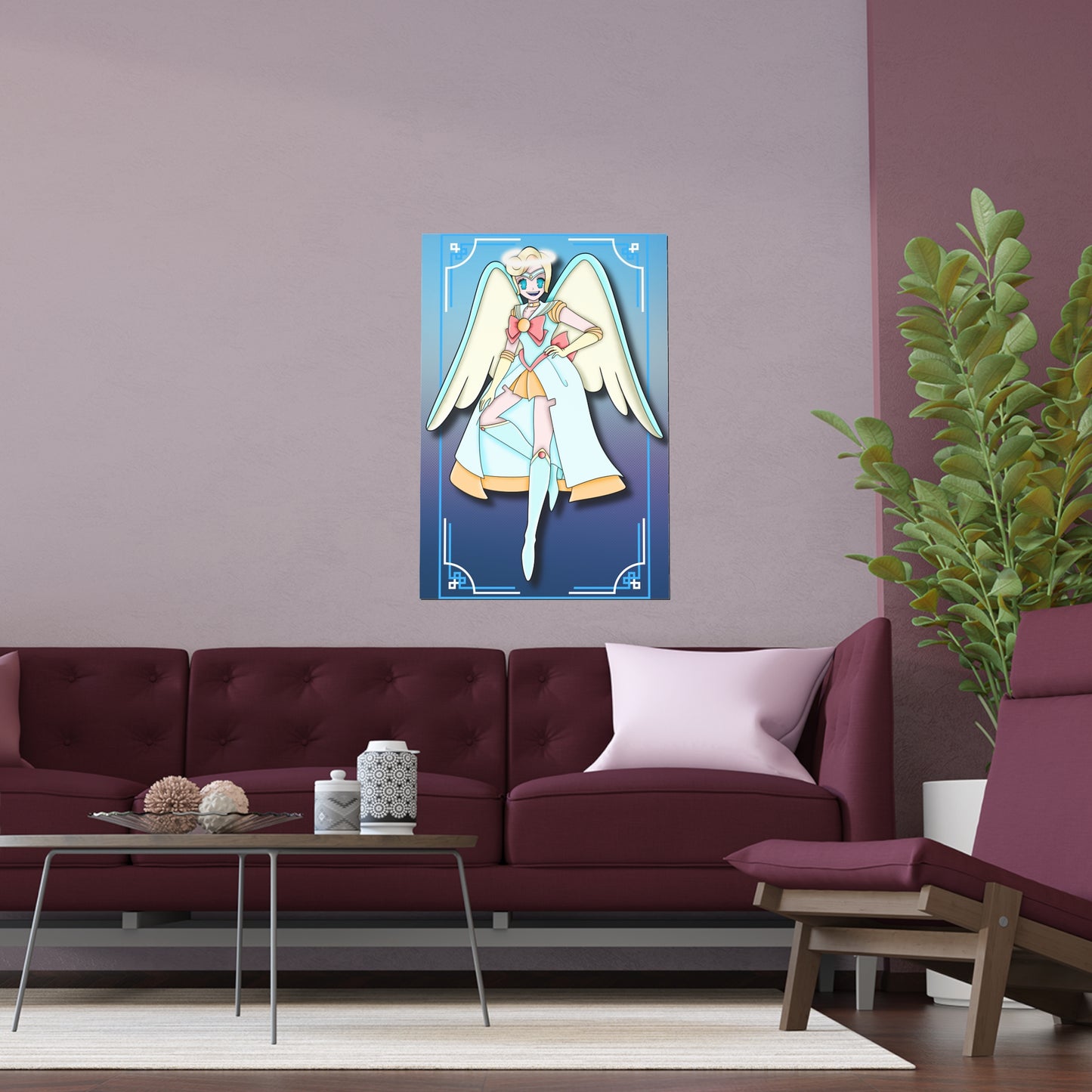 Space Warrior Saint Peter Indoor and Outdoor Silk Posters