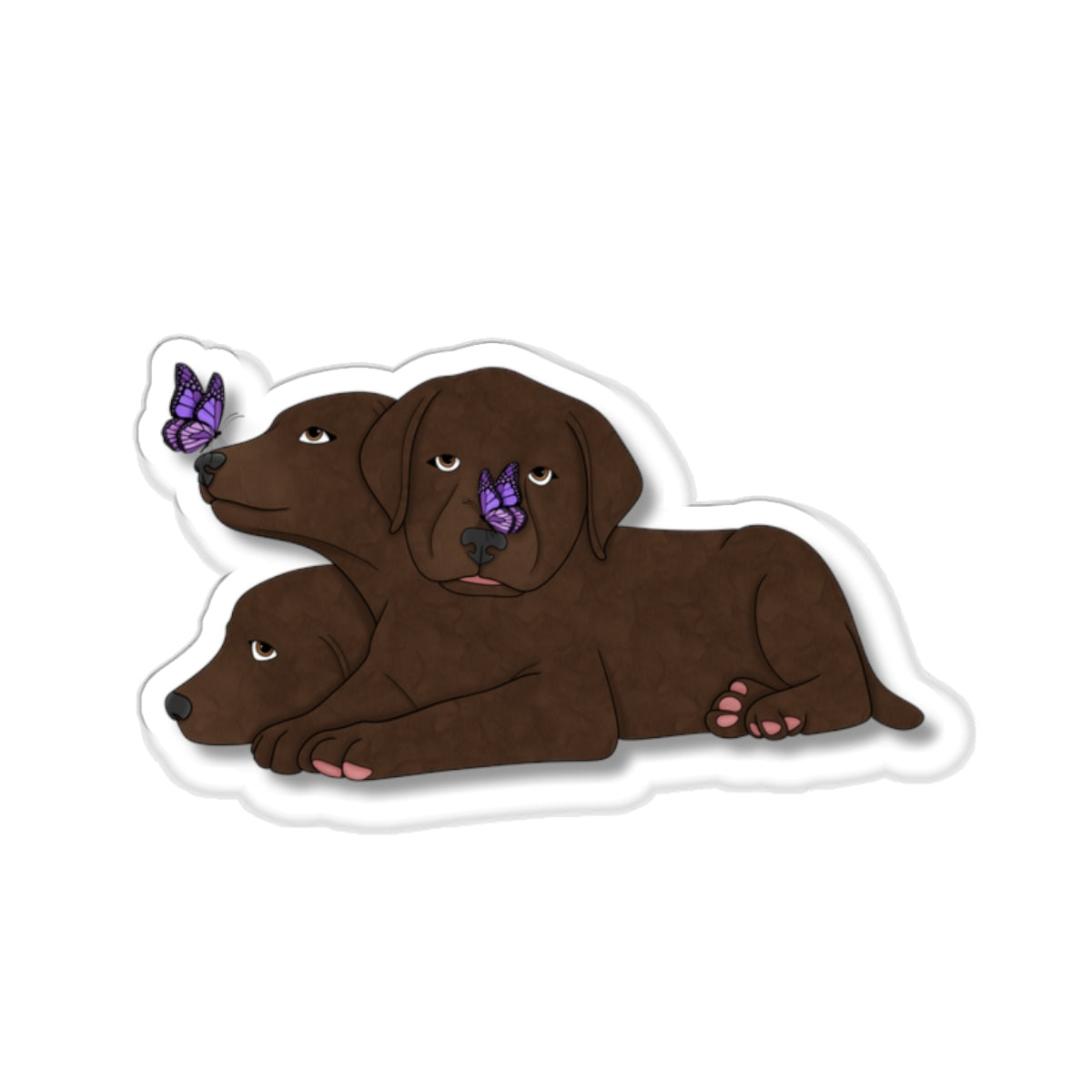 Cerberus Puppy Kiss-Cut Stickers