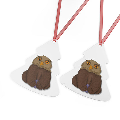 Owlbear Cub Metal Ornaments