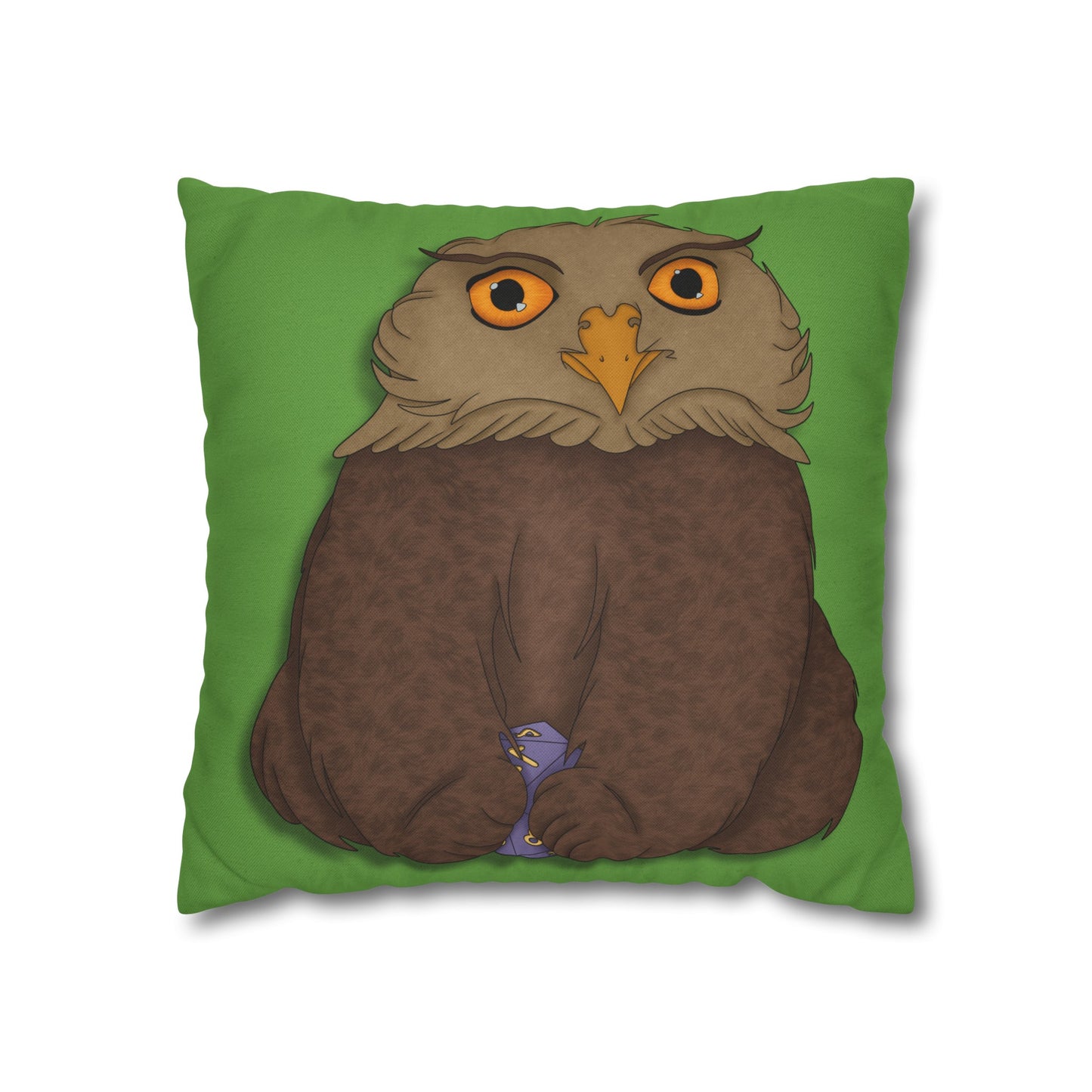 Owlbear Cub Spun Polyester Square Pillowcase