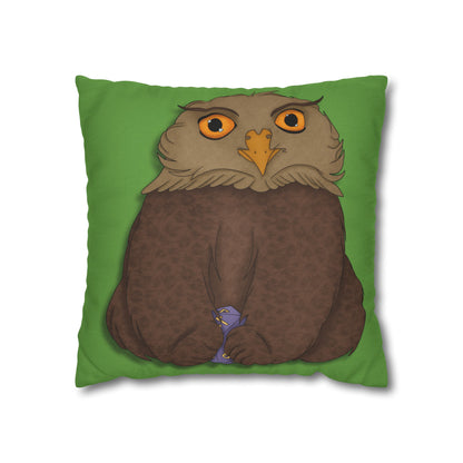 Owlbear Cub Spun Polyester Square Pillowcase