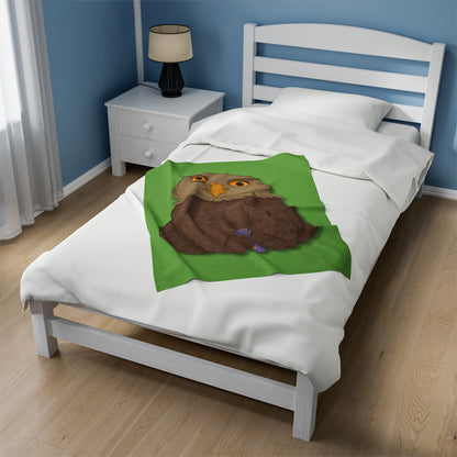 Owlbear Cub Velveteen Plush Blanket