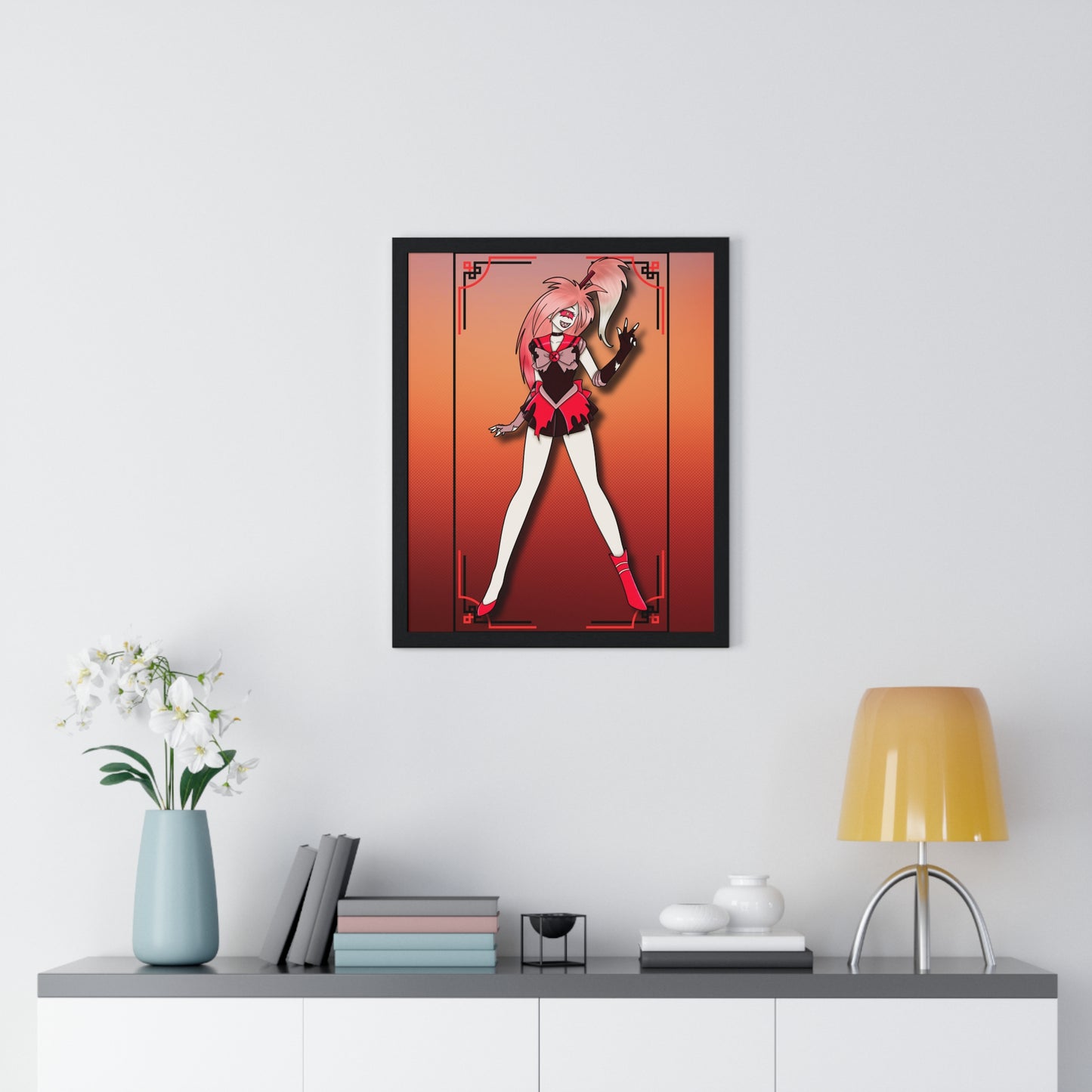 Space Warrior Cherri Bomb Vertical Framed Poster