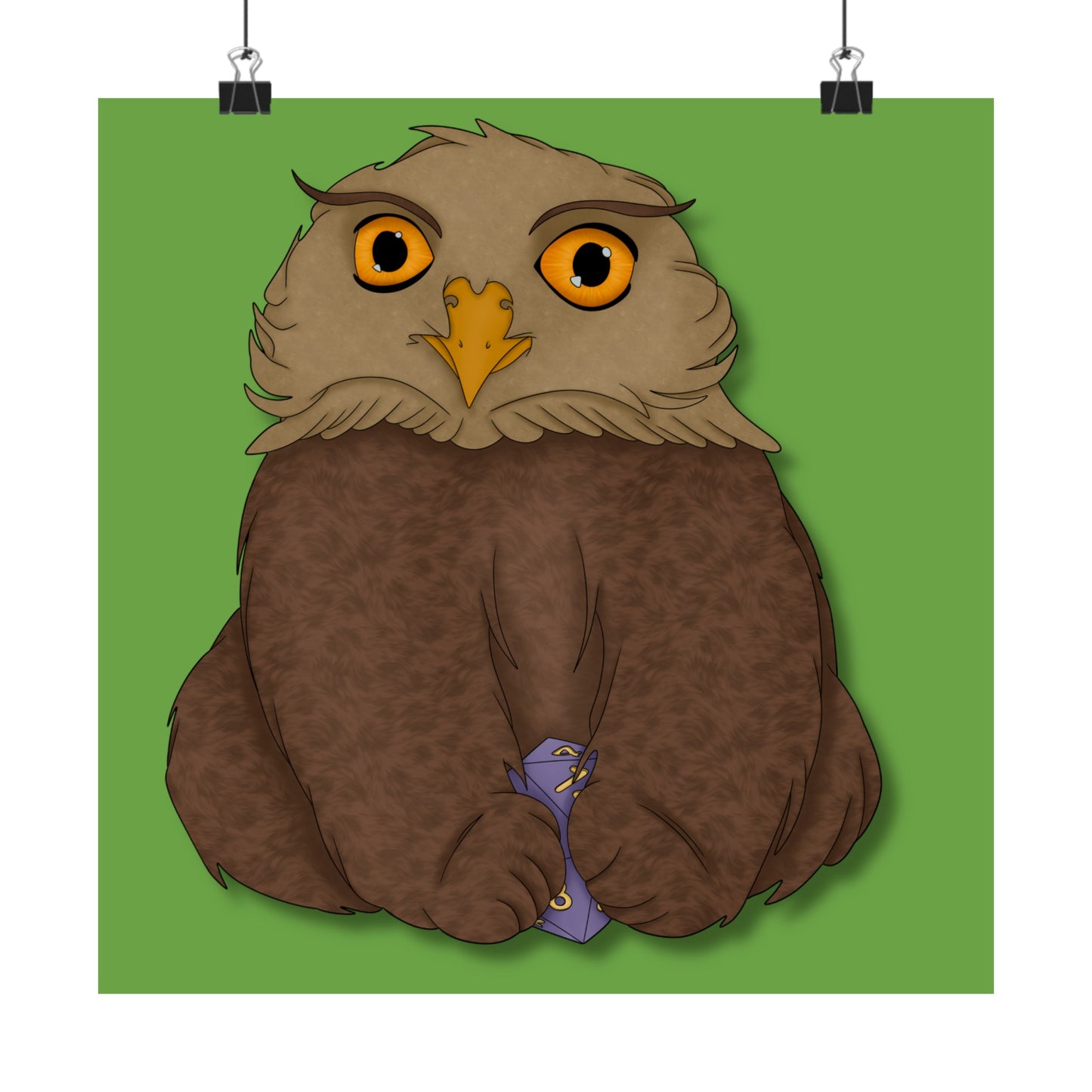 Owlbear Cub Matte Vertical Posters