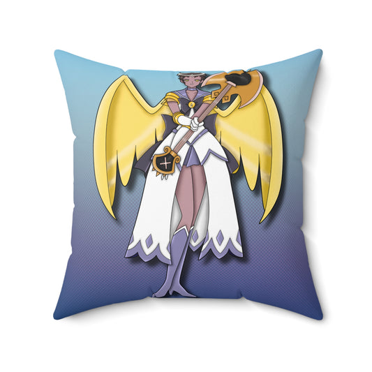 Space Warrior Adam Spun Polyester Square Pillow