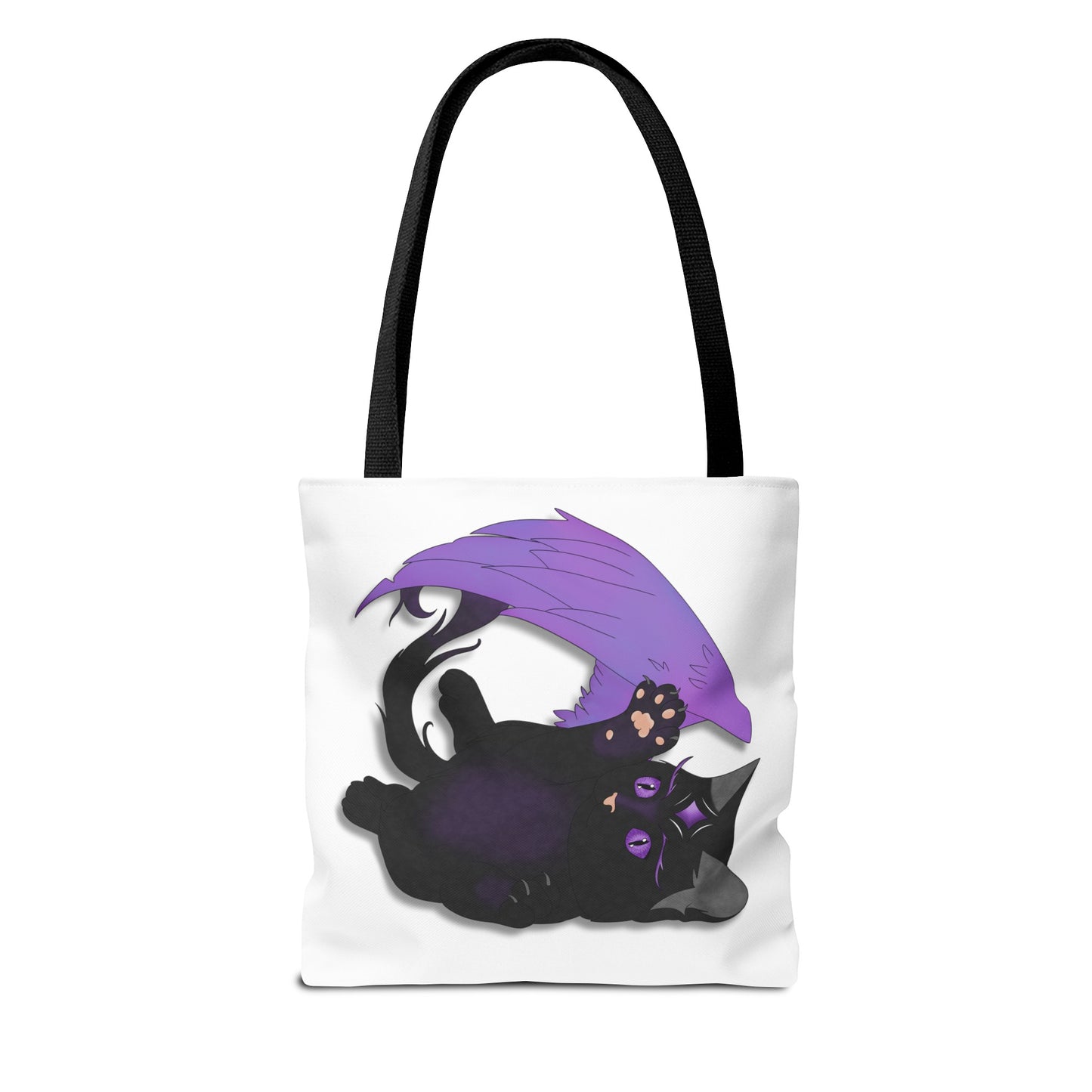 Winged Kitten Tote Bag