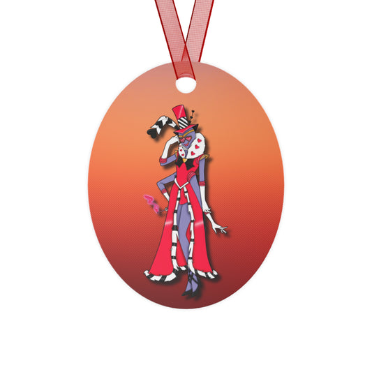 Space Warrior Valentino Metal Ornaments