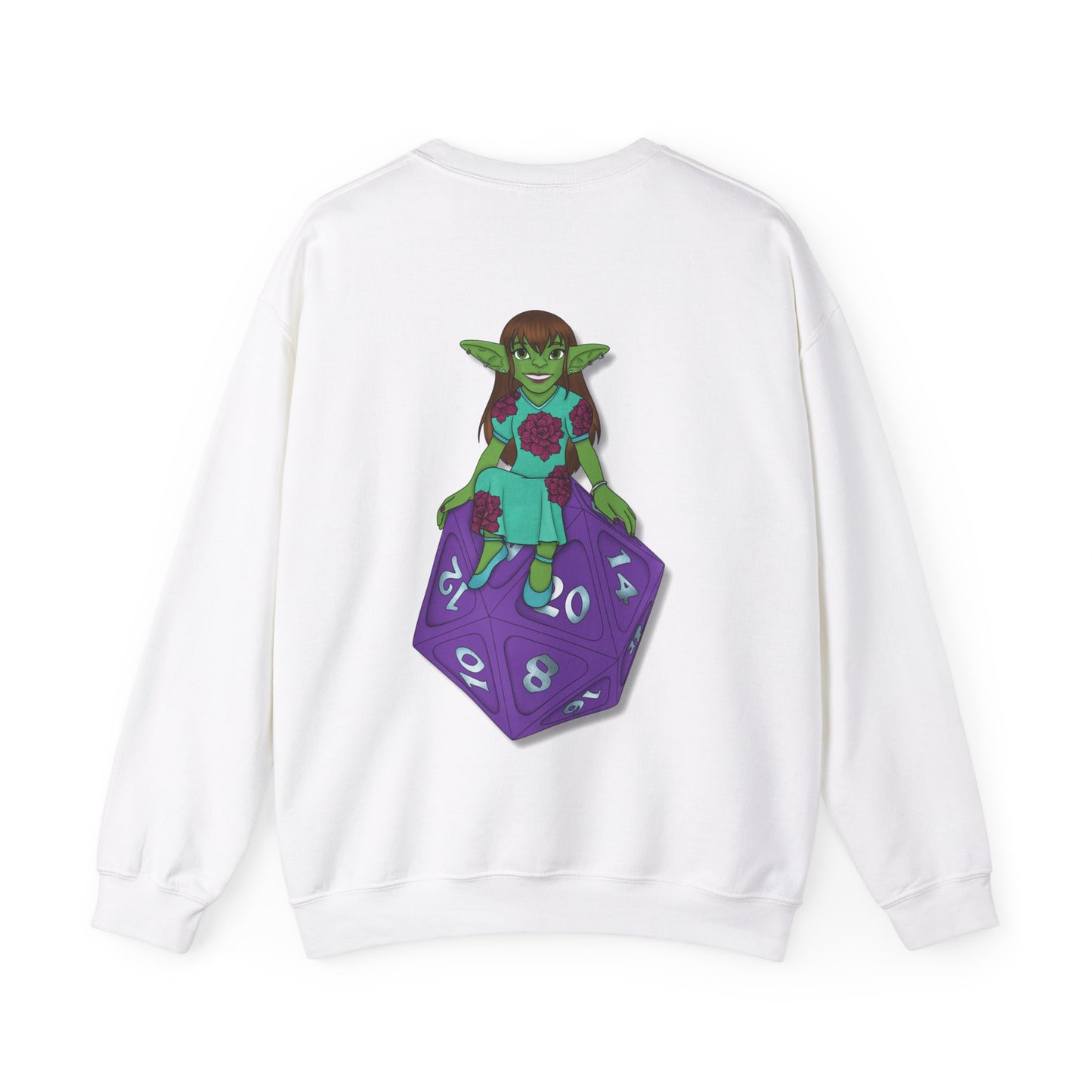 Goblin on a d20 Unisex Heavy Blend™ Crewneck Sweatshirt