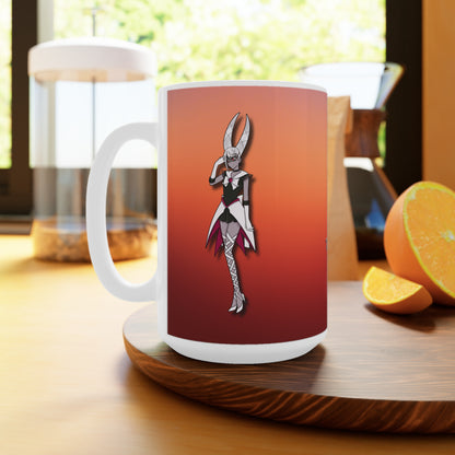 Space Warrior Carmilla White Ceramic Mug, 11oz and 15oz