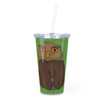 Owlbear Cub Plastic Tumbler with Straw