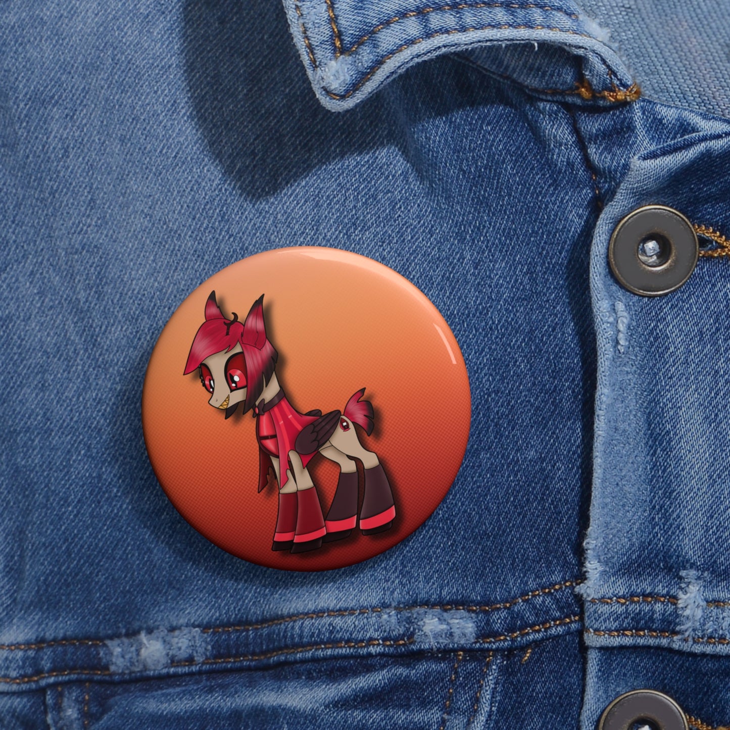 Pony Alastor Pin Buttons