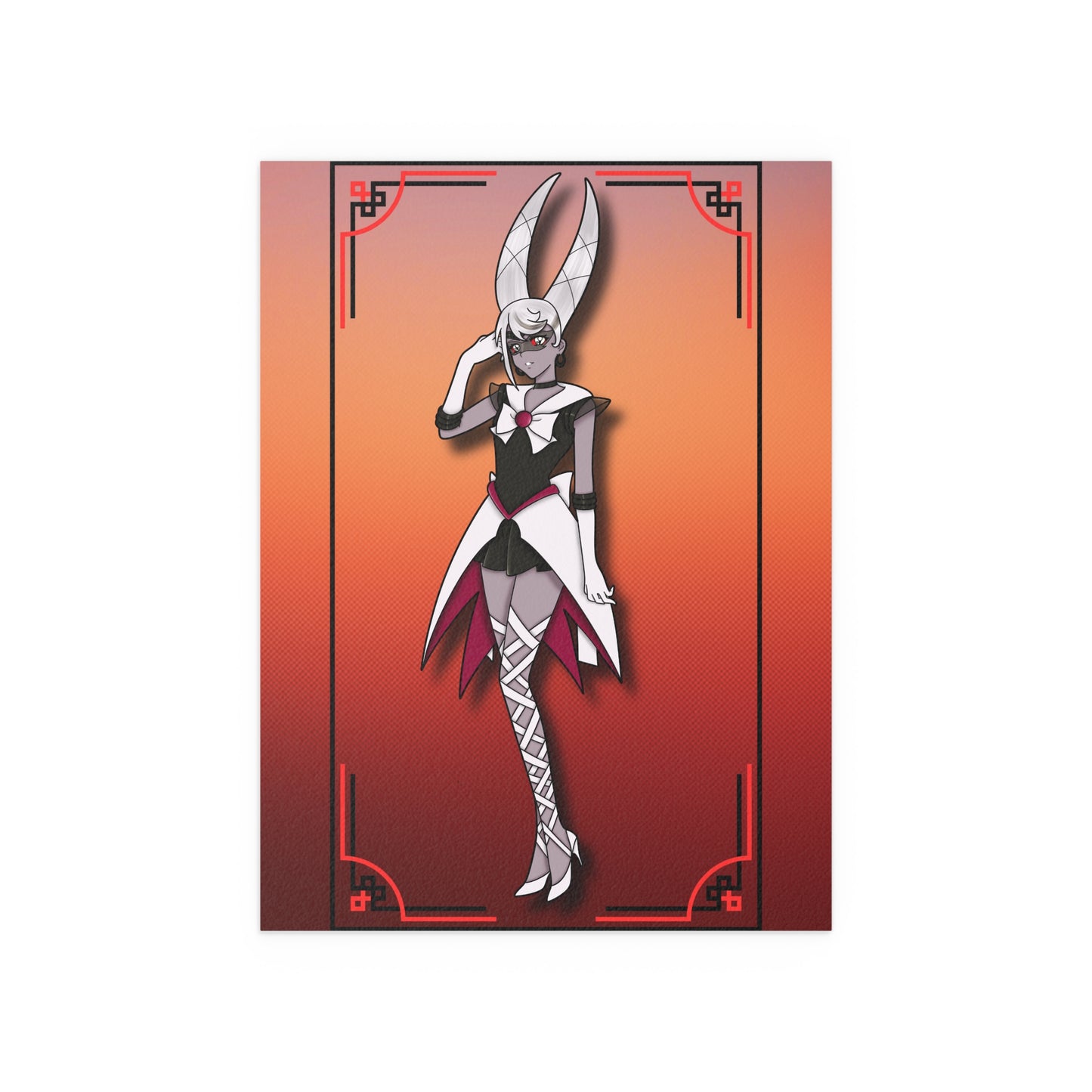 Space Warrior Carmilla Indoor and Outdoor Silk Posters