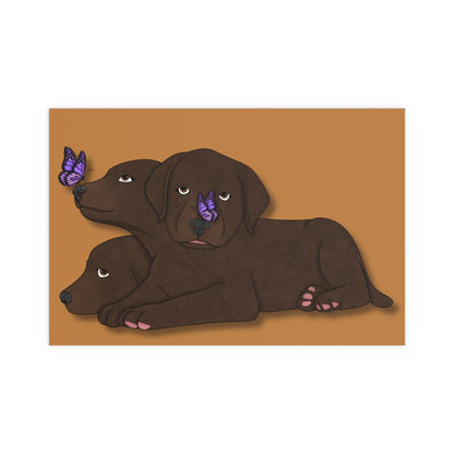 Cerberus Puppy Indoor and Outdoor Silk Posters