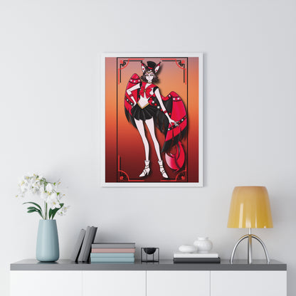 Space Warrior Husk Vertical Framed Poster