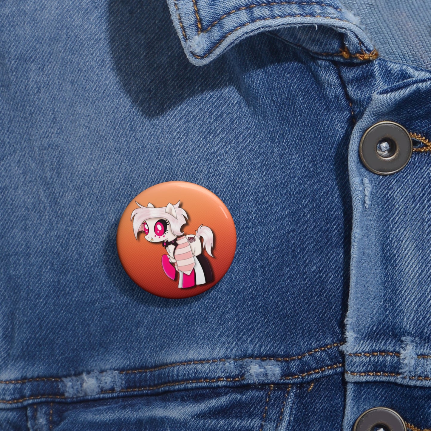 Pony Angel Dust Pin Buttons