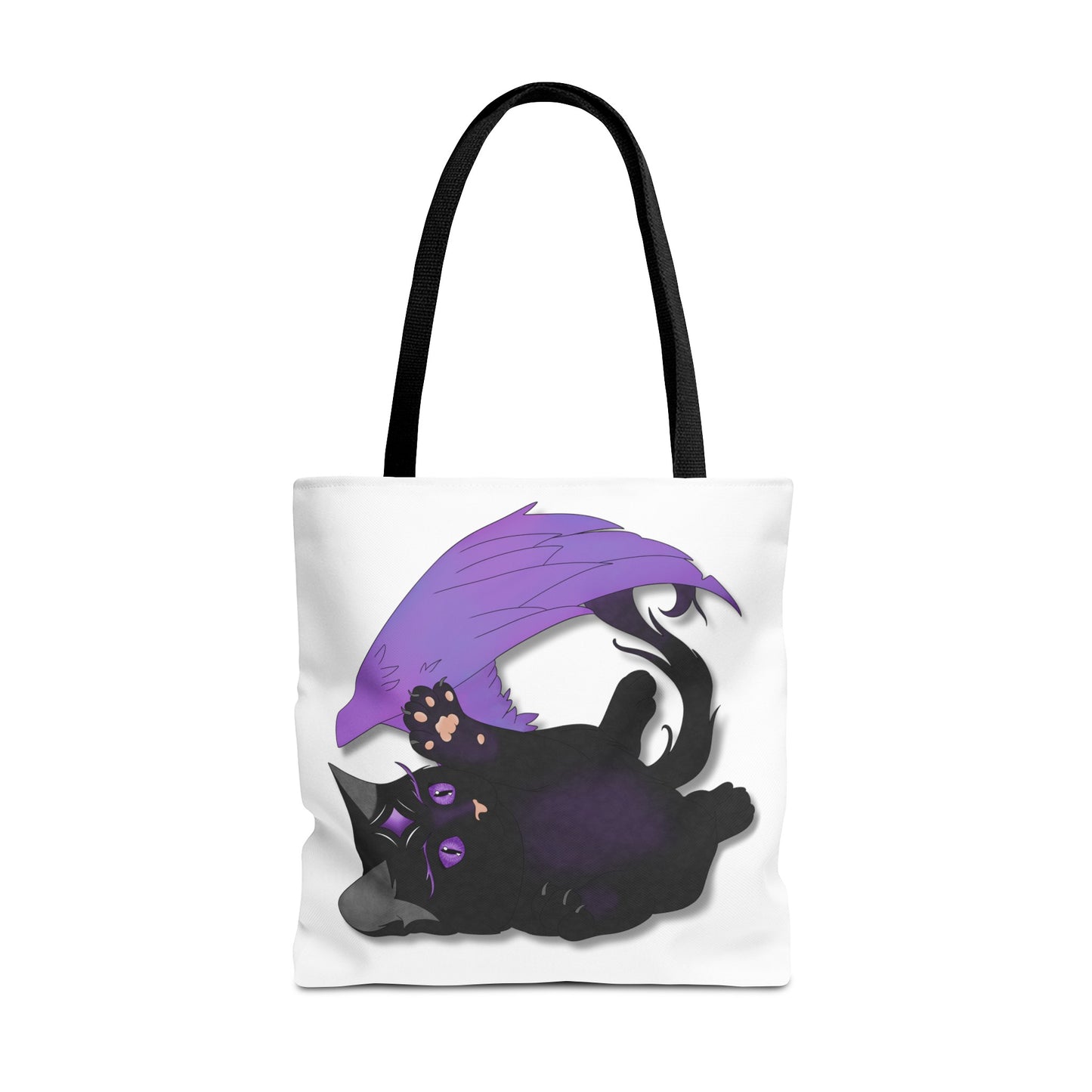 Winged Kitten Tote Bag