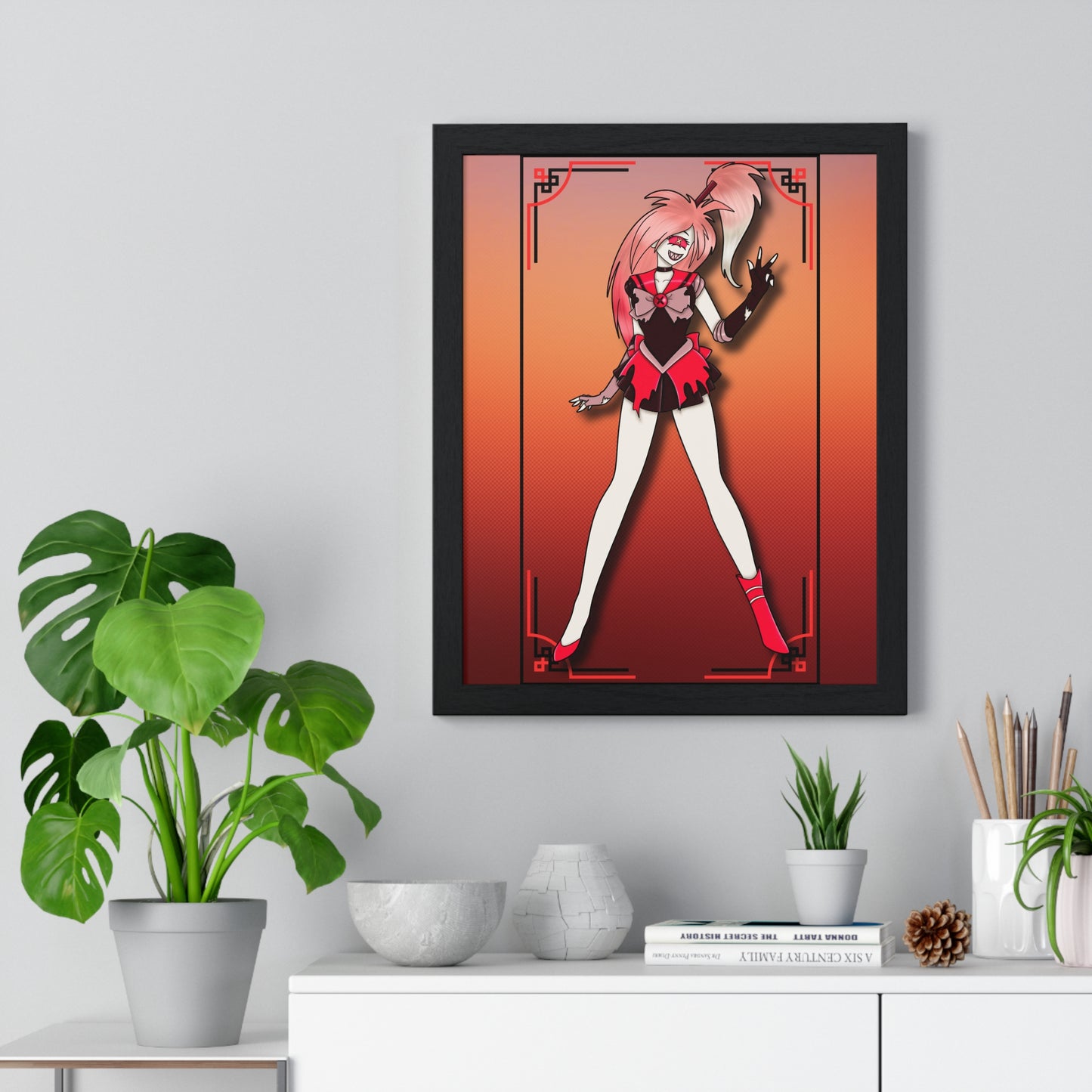 Space Warrior Cherri Bomb Vertical Framed Poster