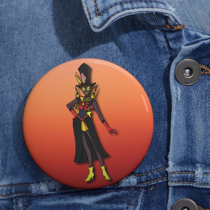 Space Warrior Zestial Pin Button