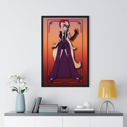 Space Warrior Lilith Vertical Framed Poster