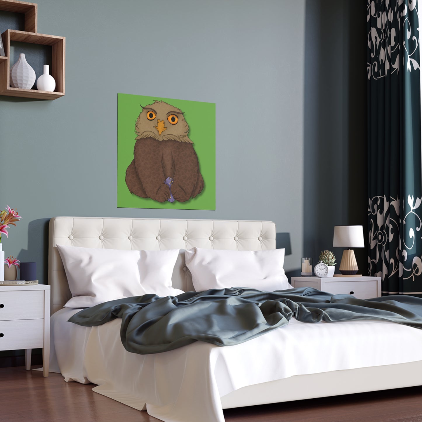 Owlbear Cub Indoor and Outdoor Silk Posters