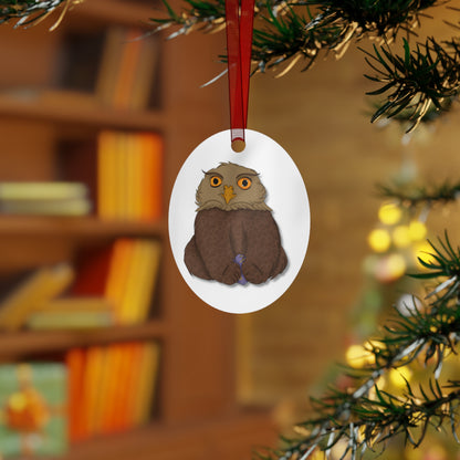 Owlbear Cub Metal Ornaments