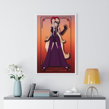 Space Warrior Lilith Vertical Framed Poster