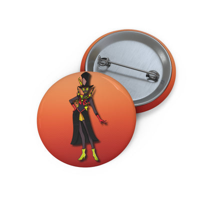 Space Warrior Zestial Pin Button