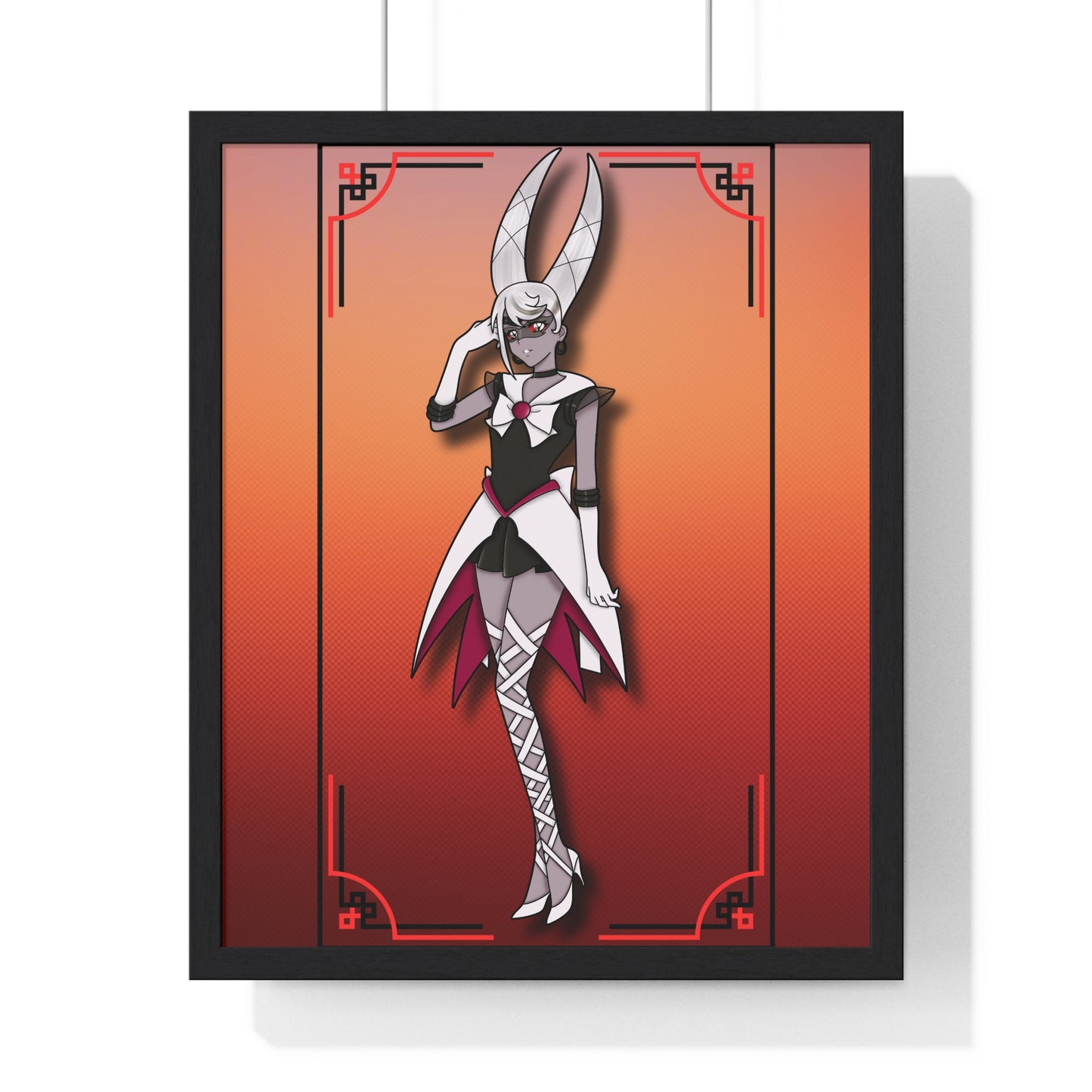 Space Warrior Carmilla Vertical Framed Poster