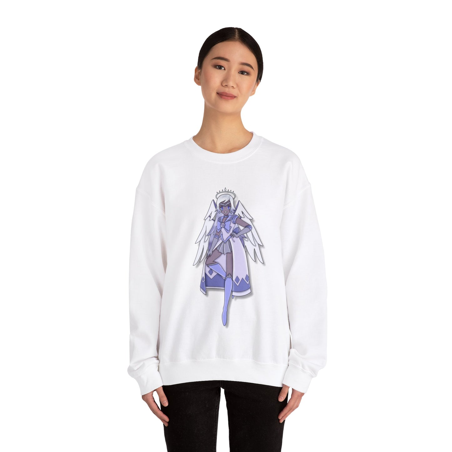 Space Warrior Emily Heavy Blend™ Crewneck Sweatshirt