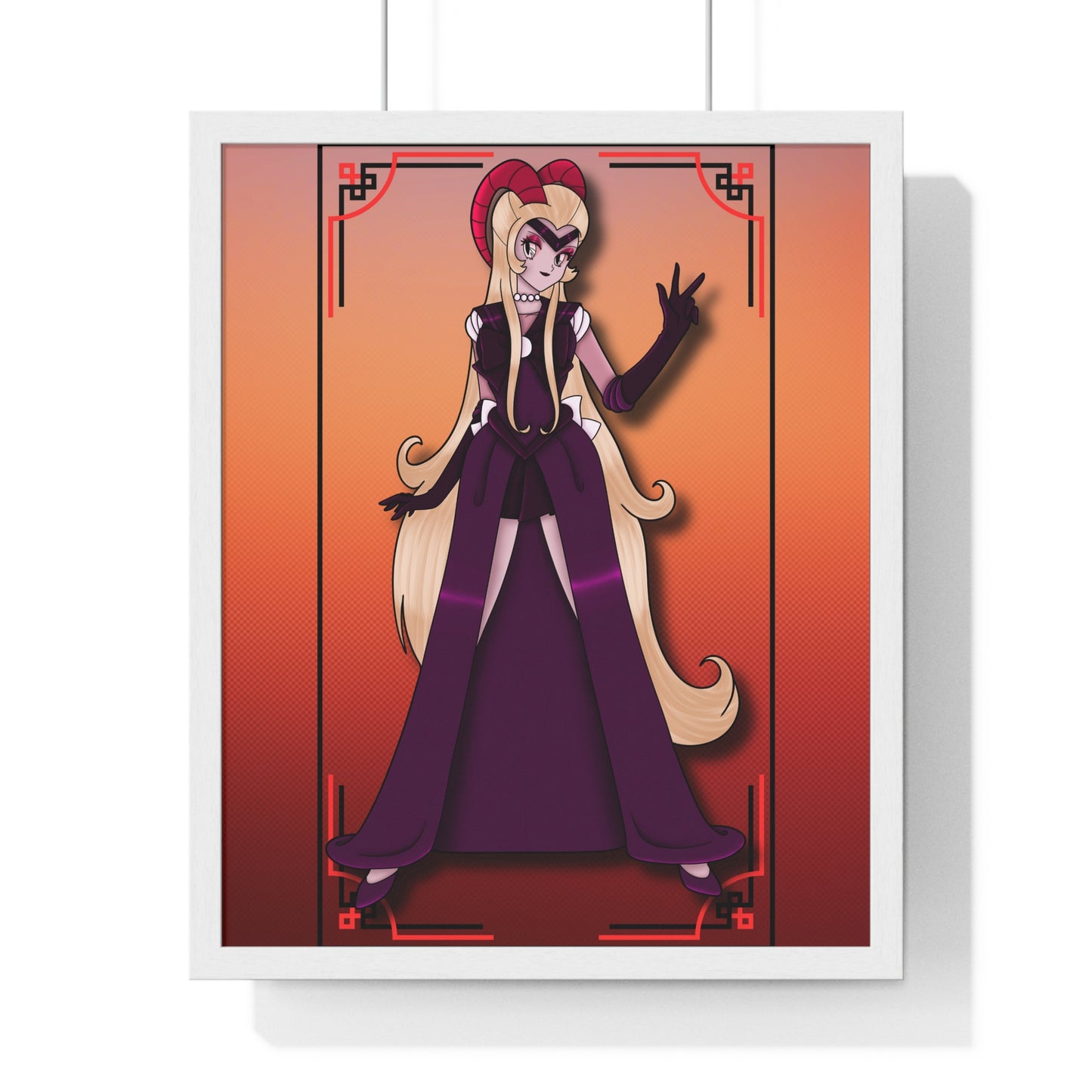 Space Warrior Lilith Vertical Framed Poster