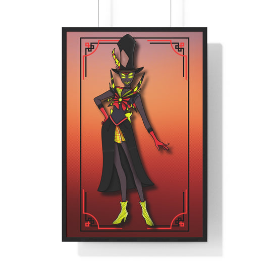 Space Warrior Zestial Vertical Framed Poster