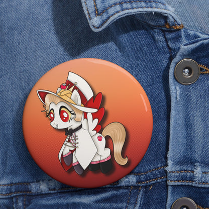 Pony Lucifer Custom Pin Buttons