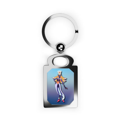 Space Warrior Sir Pentious Rectangle Photo Keyring