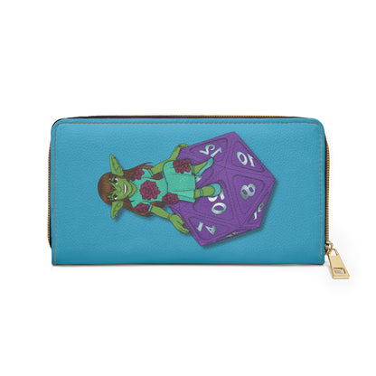 Goblin on a d20 Zipper Wallet