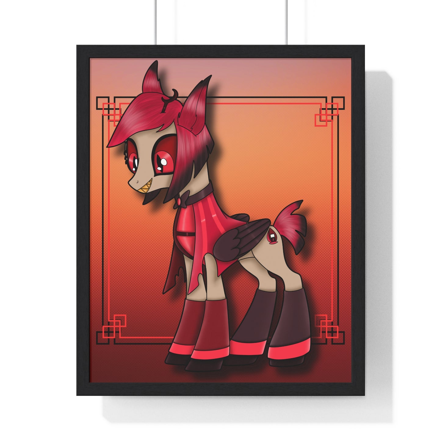 Pony Alastor Vertical Framed Poster