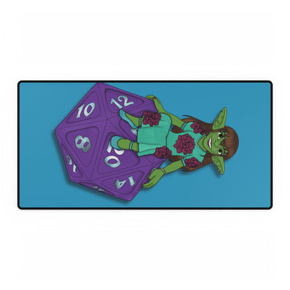 Goblin on a d20 Desk Mat