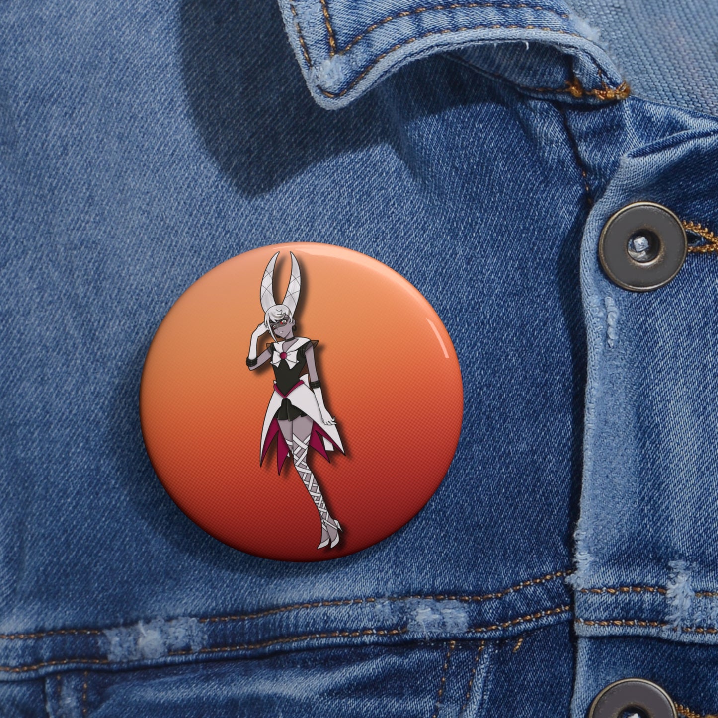 Space Warrior Carmilla Pin Button