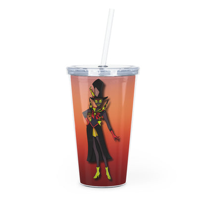 Space Warrior Zestial Plastic Tumbler with Straw