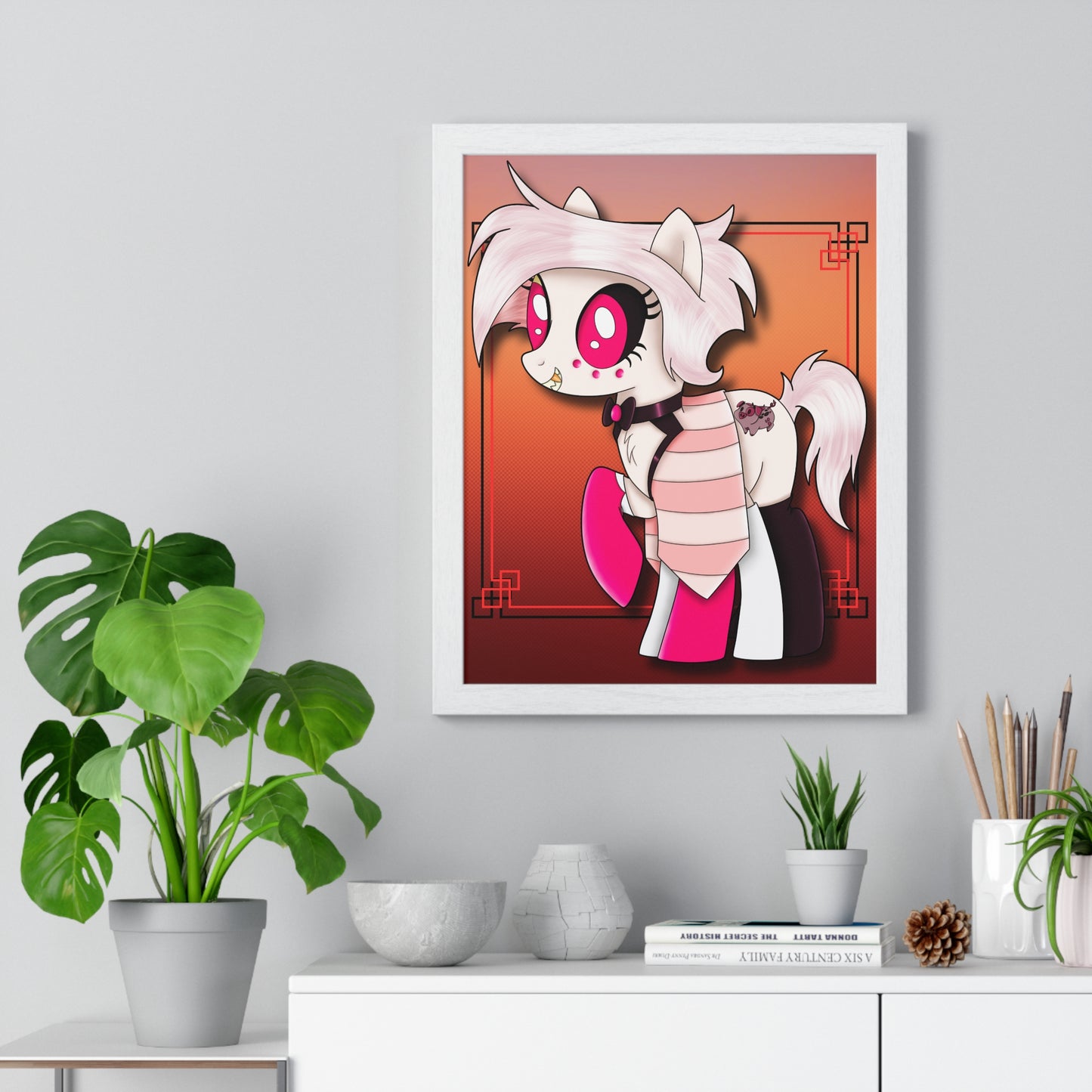 Pony Angel Dust Vertical Framed Poster