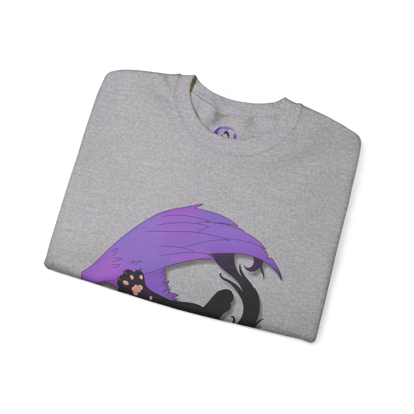 Winged Kitten Unisex Heavy Blend™ Crewneck Sweatshirt