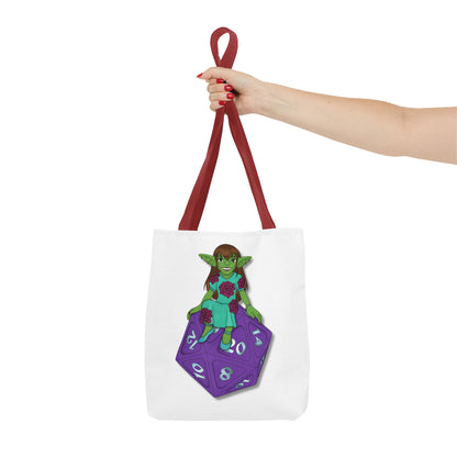 Goblin on a d20 Tote Bag