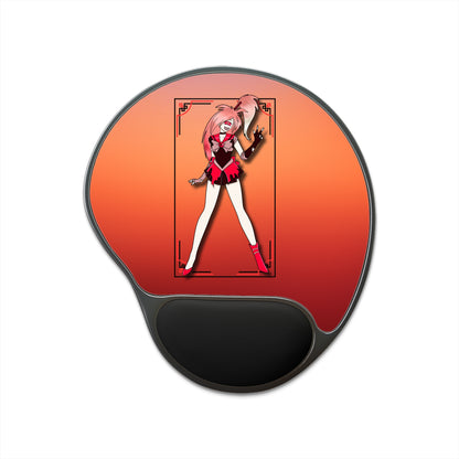 Space Warrior Cherri Bomb Mouse Pad With Wrist Rest