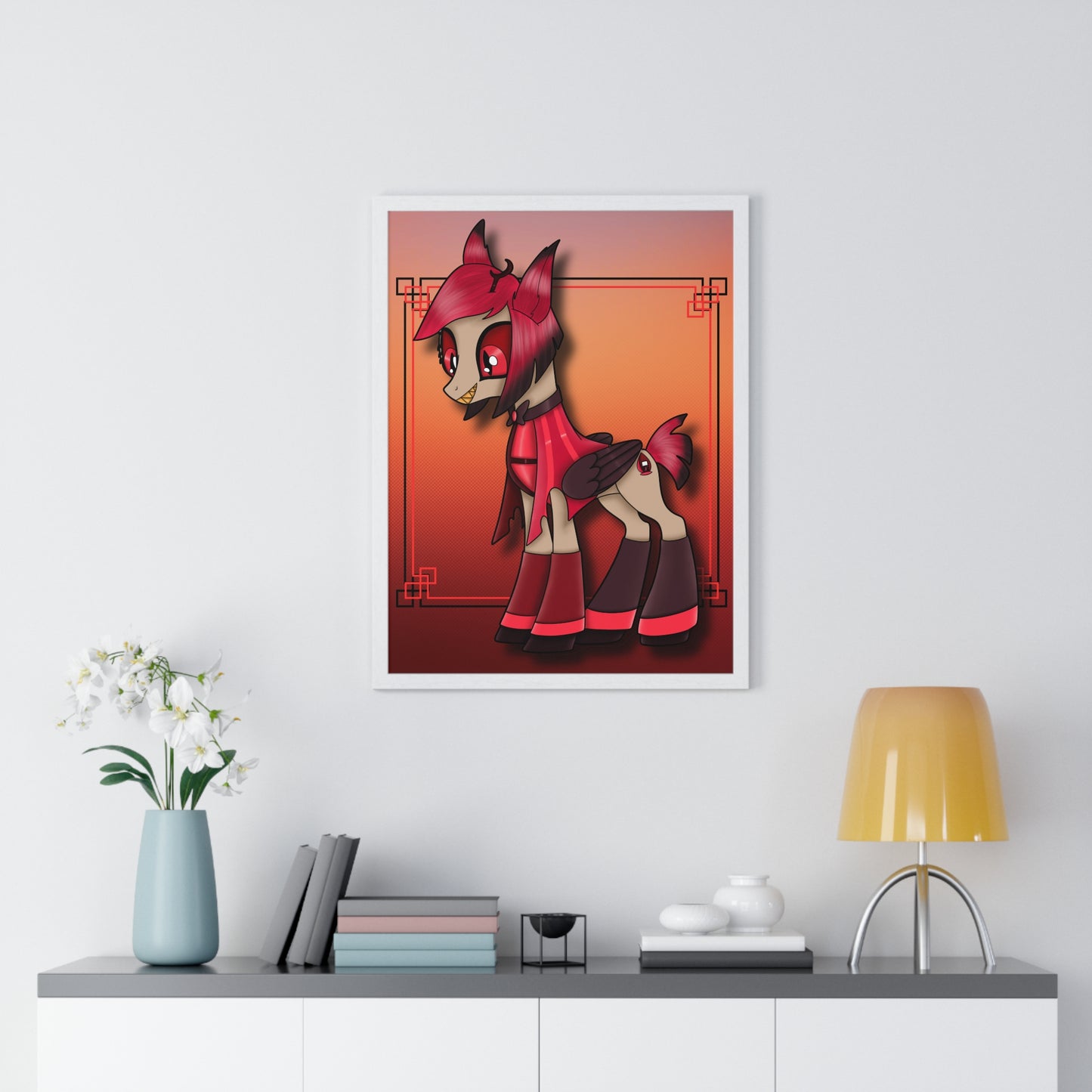 Pony Alastor Vertical Framed Poster