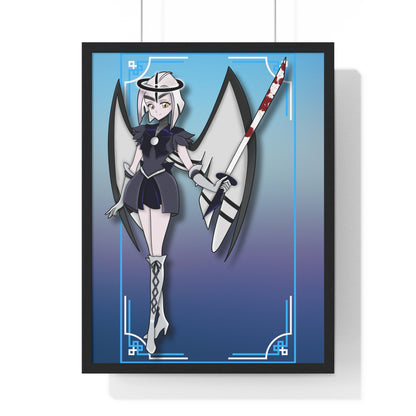 Space Warrior Lute Vertical Framed Poster