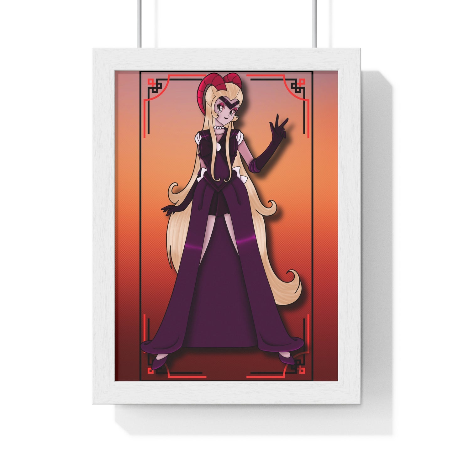 Space Warrior Lilith Vertical Framed Poster