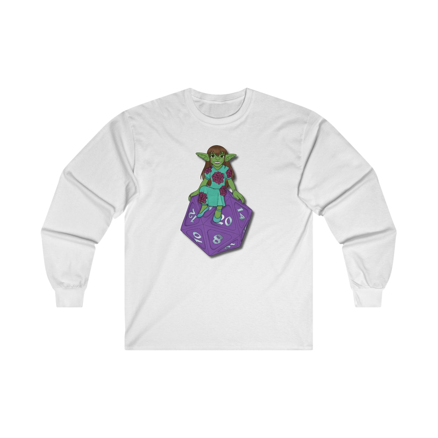 Goblin on a d20 Unisex Ultra Cotton Long Sleeve Tee